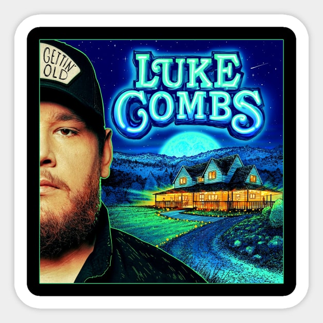 Luke Combs Sticker by DeborahWood99